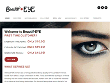 Tablet Screenshot of beautif-eyestudios.com